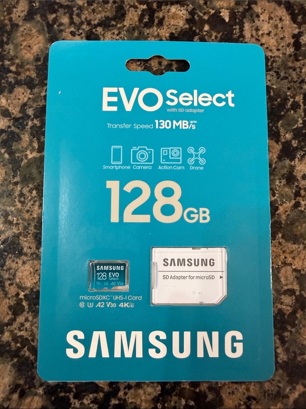 Samsung 128GB EVO Select microSD Card with SD Adapter - New in Package